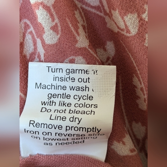 Lapis & Lillies Women’s Boho Wrap Dress, Tiered Floral Print Modest, Cottagecore - Picture 8 of 9